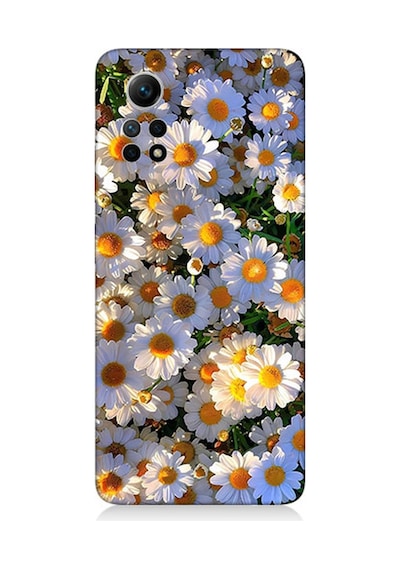 Xiaomi Redmi Note 12 Pro 4g Uyumlu Silikon Kılıf Beyaz Papatyalar