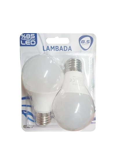 8,5w 2li Beyaz Led Ampül
