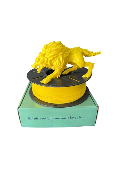 Pla+ 1.75mm Sarı 1kg 3d Yazıcı Filamenti - Profesyonel Baskı Kalitesi Çok Renkli