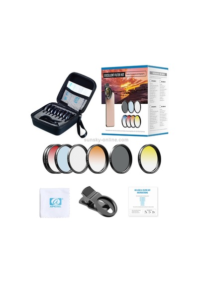 Apexel 7 İn 1 Hd Lens & Filtre Kit
