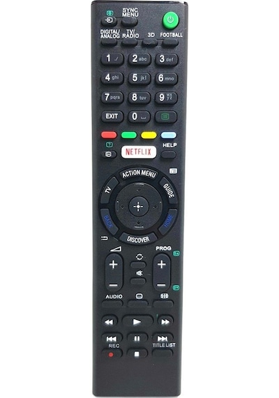 Sony Rmf-Tx600E Uyumlu Lcd Led Tv Kumanda Netflix Tuşlu