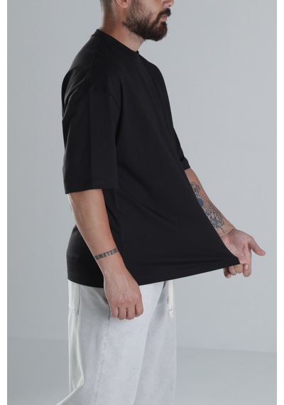 Cocopelli Siyah Oversize T-shirt Coc1497 Siyah