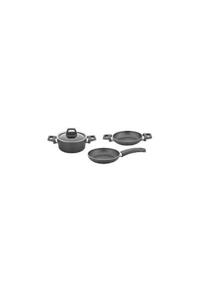 Rubenis Rc 405g Quality 4 Parça Granit Tencere Tava Sahan Seti Granitic Serisi Siyah