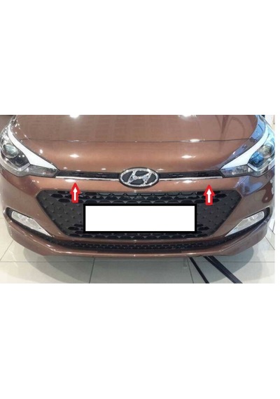 Hyundai İ 20 Uyumlu Ön Panjur 2 Parça 2014 Ve Üzeri Paslanmaz Krom