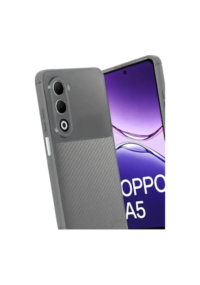 Oppo A5 4g Auto Focus Karbon Kapak - Gri 0.2M-Çok Renkli