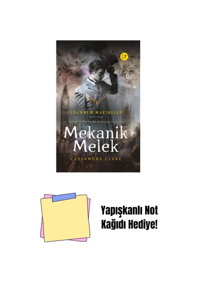 Mekanik Melek Ciltli + Yapışkanlı Not Kağıdı