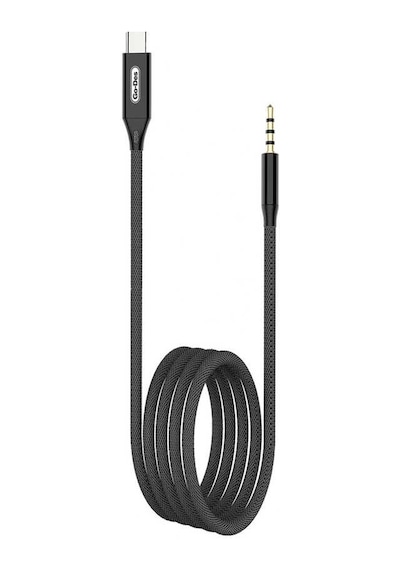 Go Des GAC-365 Type-C Aux Kablo 3.5 mm Ses Kablosu 100 cm Tak & Çalıştır Sağlam Naylon Örgü - ZORE-220422