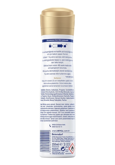 Nivea Black & White Invisible İpeksi Pürüzsüzlük Kadın Sprey Deodorant 4 x 150 ML