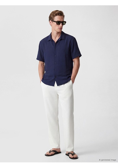 Lcw Vision Ekru Relax Fit Pileli Erkek Pantolon