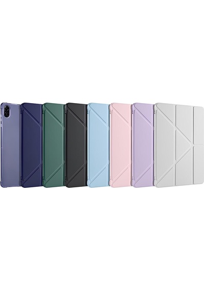 Honor Pad X8a Kılıf Kalem Bölmeli Katlanabilir Stand Olabilen Smart Tablet Kılıfı Kapaklı Kılıf Honor Pad X8a Kılıf Kalem Bölmeli Katlanabilir Stand Olabilen Smart Tablet Kılıfı Kapaklı Kılıf
