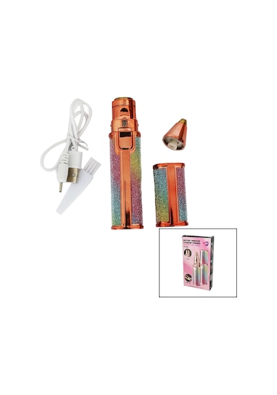 2ın1 Başlı - Simli - Ruj Model - Usb Şarjlı Yanak - Burun Tüy Alma Makinesi Bx40