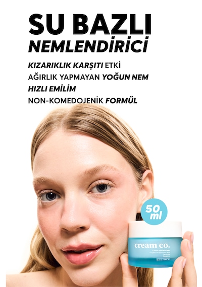 Cream Co. Su Bazlı Aydınlatıcı Nemlendirici Yüz Kremi Bariyer Güçlendirici Set 2'li