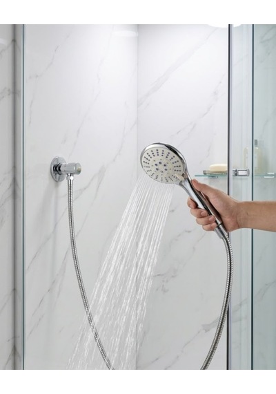 Northcity Kireç Önleyici El Duşu Seti - Spiral Hortumlu Hareketli Askı İle Banyo Konforu Krom