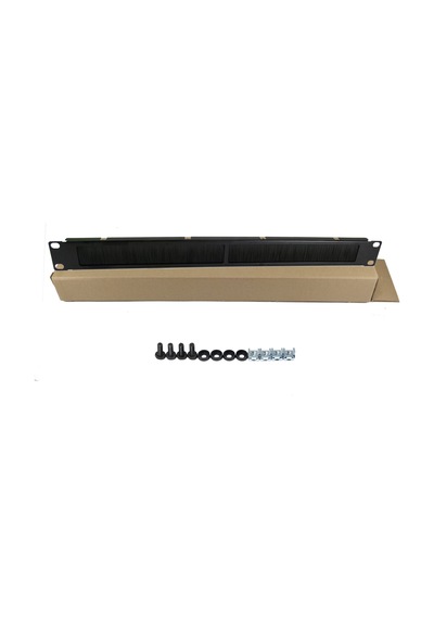 Amp Connect 19" 1U Fırçalı Çift Bölmeli Organizer