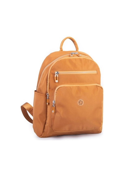 Nas Bag Kadın Çok Gözlü Hafif Su Geçirmez Unisex Water Proof Çanta Hardal