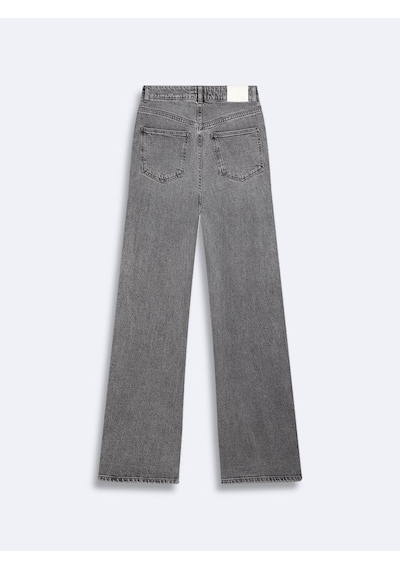 LTB Danıca L Yüksek Bel Geniş Paça Gri Jean Pantolon