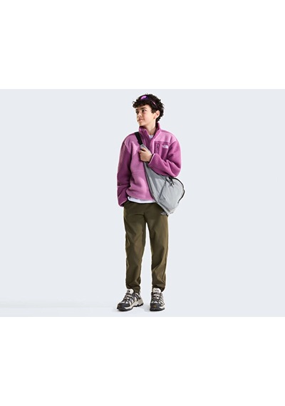 The North Face Teen Yumıorı 1/4 Zıp Jacket Çocuk Outdoor Çeyrek Fermuarlı Polar Üst Nf0a8j61k221 Mor