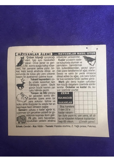 27 Ekim 2001 Takvim Yaprağı - Nostalji Koleksiyonluk Takvim Yaprağı B