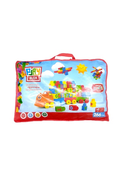 Asya Oyuncak Play Blox Parlak Yapı Bloklar Büyük Çanta 266 Parça 3011