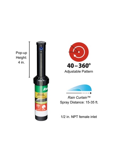 Lexroo Cp3504pc Pro Rotor, Yağmur Perdesi Nozul Seti, 40 - 360 Desen, 15' - 35' Püskürtme Mesafesi