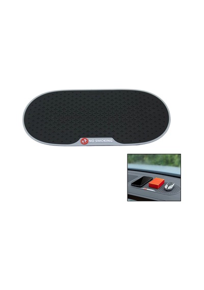 Telefon Tutucu - Silikon Oto - Araç İçi Torpido Kaydırmaz Organizer 29x14cm 5545 Çok Renkli