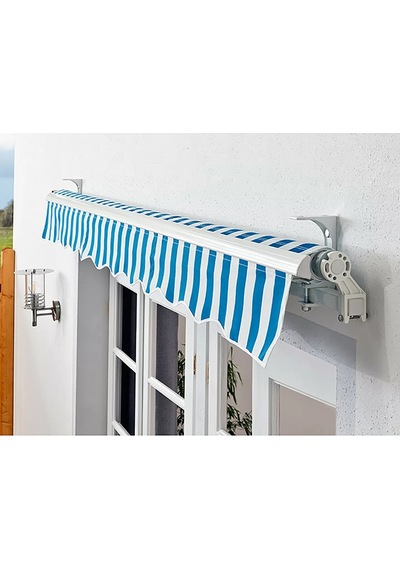 Evinizin_Atolyesi Polyester Tente Mavi-Beyaz 300X200 Cm