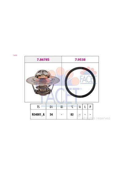 Skoda Roomster Termostat 1.4 2007-2013 Bxw Cggb Facet 78678