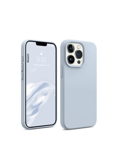 Bix İphone 15 Pro Max Silikon Kılıf Magsafe Uyumlu Güçlü Koruma Darbe Emici Gök Mavisi