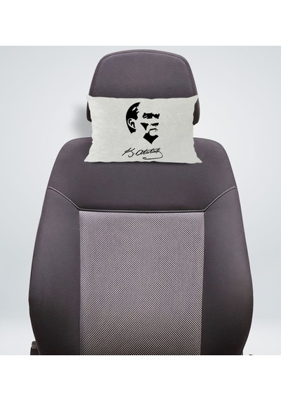 Bk Gift Atatürk Temalı Dikdörtgen Araç Koltuk Yastığı-24