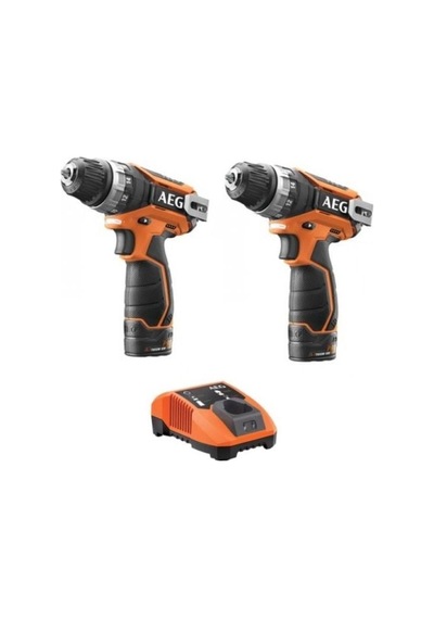 Aeg Bs 12c2 İkili Akülü Matkap Seti