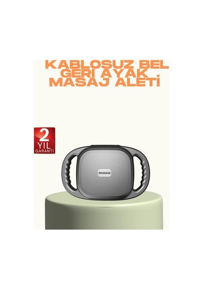 2000 Mah Şarjlı Masaj Tabancası 6 Başlık Ayarlı Güçlü Masaj Cihazı Beyaz - Siyah