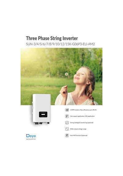 Deye 10kw Trifaze On-grid String İnverter