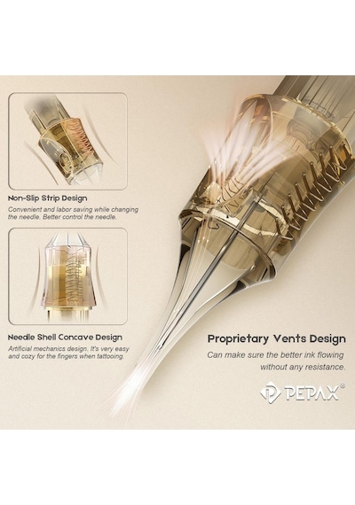 Pepax Lance Cartridges 1015 Cml - Curved Magnum Long Taper - Kartuş Dövme İğnesi
