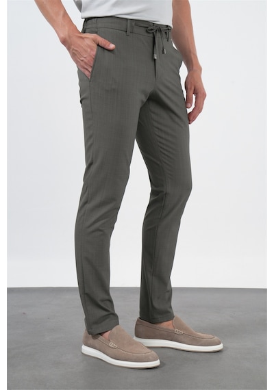 İmza Yeşil Yan Cep Slim Fit Esnek Jogger Pantolon 1003260179 Açık Yeşil