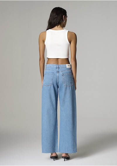 Mavi - Genova Classic Denim Puslu Açık Mavi Jean Pantolon 1021023-a3164