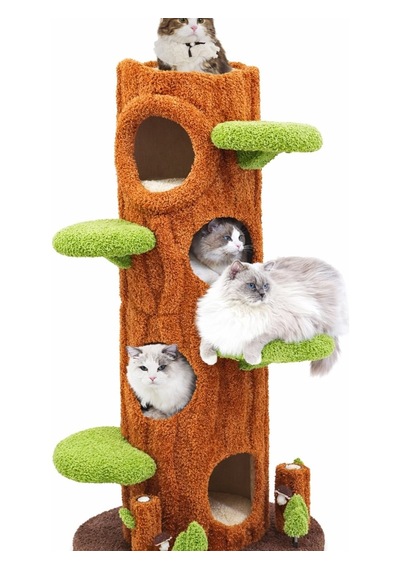 Ağaç Temalı Kedi Evi 160 Cm