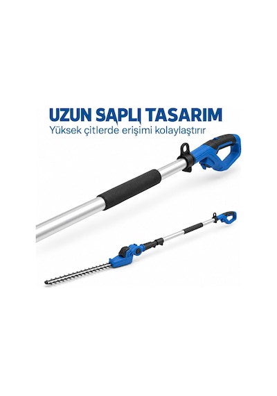Hyundai Hy20cpht 20v Max Akülü Uzun Saplı Çit Budama Seti 4 Ah Akü Ve Şarj Cihazı Dahil