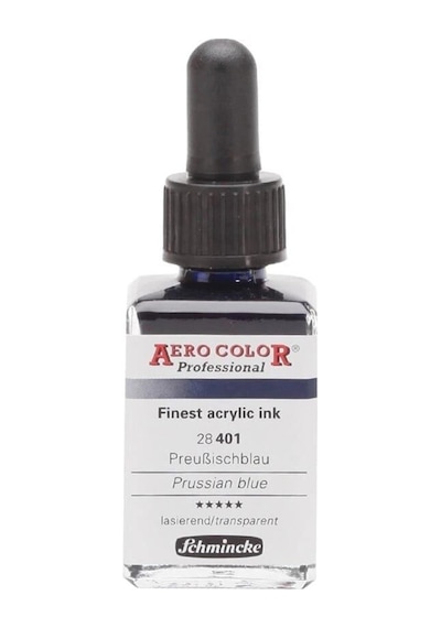 Schmincke Aero Color Akrilik Mürekkep 28 Ml. 401 Prussian Blue Diğer