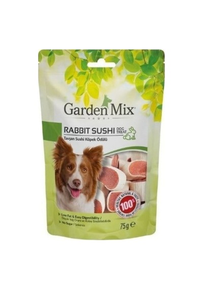 Garden Mix Tavşan Sushi Düşük Yağlı Şekersiz Köpek Ödül Maması. 75gr