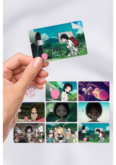 Takopi's Original Sin Takopii No Genzai Kart Kaplama Sticker 8 Adet Çok Renkli