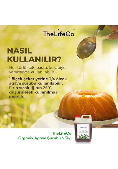 TheLifeCo Organik Agave Şurubu 6300 G