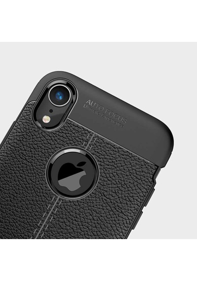 Apple Uyumlu iPhone XR 6.1 Kılıf Deri Tarzı Niss Silikon Case