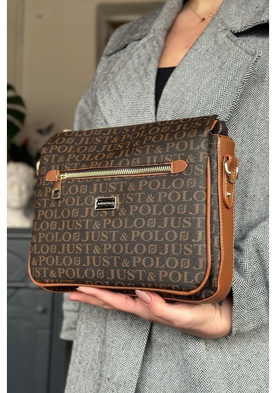 Jps- 5 Bölmeli Kadın Omuz Çantası 29cm 20 Cm 10 Cm 2068-lb - Kahve Kombin Kahverengi