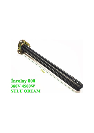 4,5kw Üçgen Flans Endüstriyel Mutfak Isıtıcı Rezistansı İncolay 800 - Isısan F2101-1p
