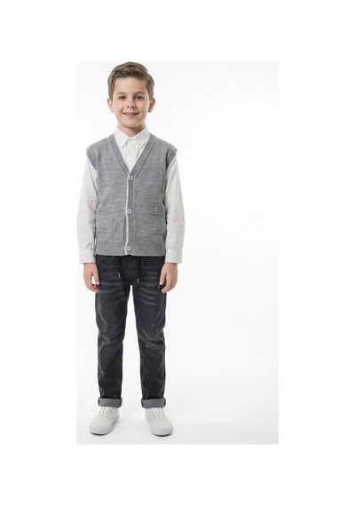 Xo Kids Erkek Çocuk 4lu Alt Üst Takım 6-9 Yaş 13204 Gri