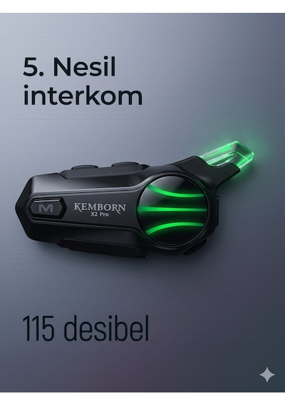 X2 Pro Motosiklet Kask Kulaklık 1adet 2 Binicili İntercom Bluetooth Seti