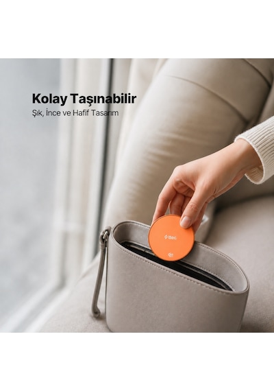 Ttec Aircharger Pro 2 Bliss Qi2.2/magsafe Özellikli 25w Apple Uyumlu, iPhone Uyumlu /android Stantlı Kablosuz Hızlı Şarj Aleti Turuncu