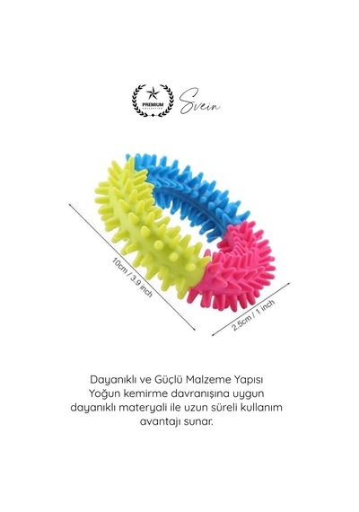 Köpek Diş Temizleyici Çiğneme Eğitim Aparatı Dayanıklı Köpek Isırma Oyuncağı Diş Kaşıma Oyuncak Pla