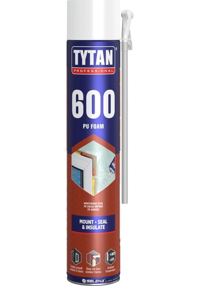 Tytan Polyfix 600gr - 2 Adet Poliüretan Montaj Dolgu Köpüğü Professional Ses Ve Isı Yalıtımı Pipetli
