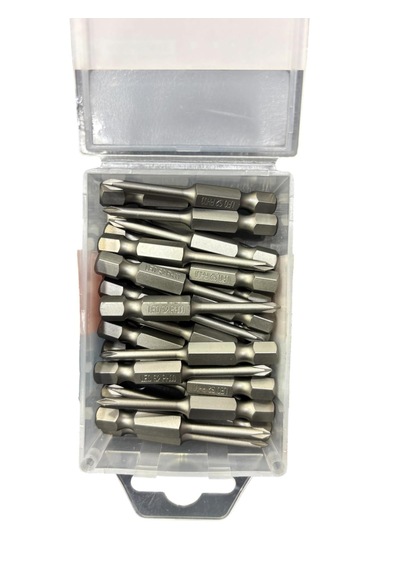 Leo Ph00 50mm ¼ S2 Kalite Mıknatıslı Bits Yıldız Uç 30 Adet